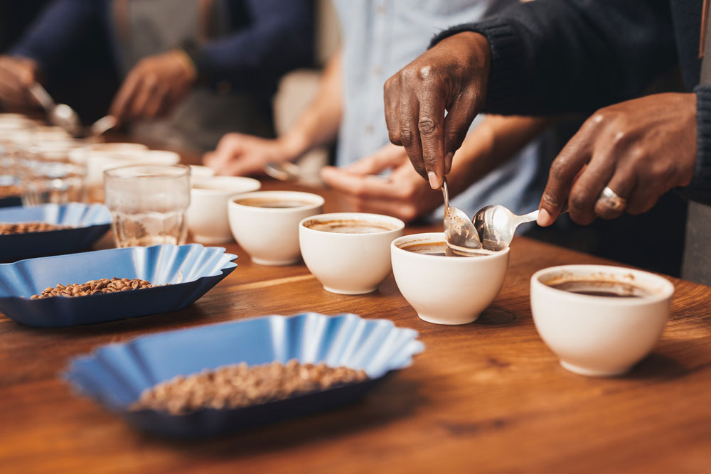virtual coffee tasting